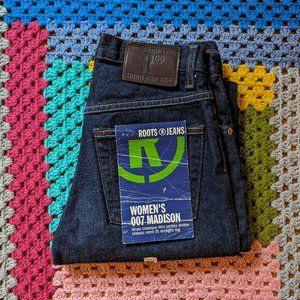 Roots dark denim jeans - tags attached - 26 - see measurements